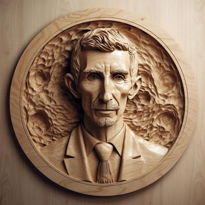Famous (Nikola Tesla 1, 3DFMS_8676) 3D models for cnc